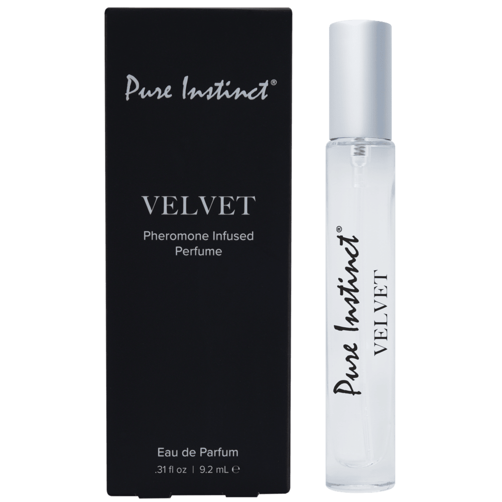 Velvet unisex pheromone perfume by Pure Instinct – a luxurious fragrance blending citrus, plum, florals, and vanilla for confidence and allure.