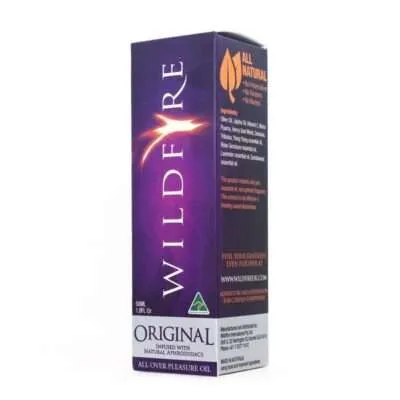 Wildfire Original Relaxing Massage Oil – All Over Pleasure Oil Infused with Natural Aphrodisiacs, 50ml