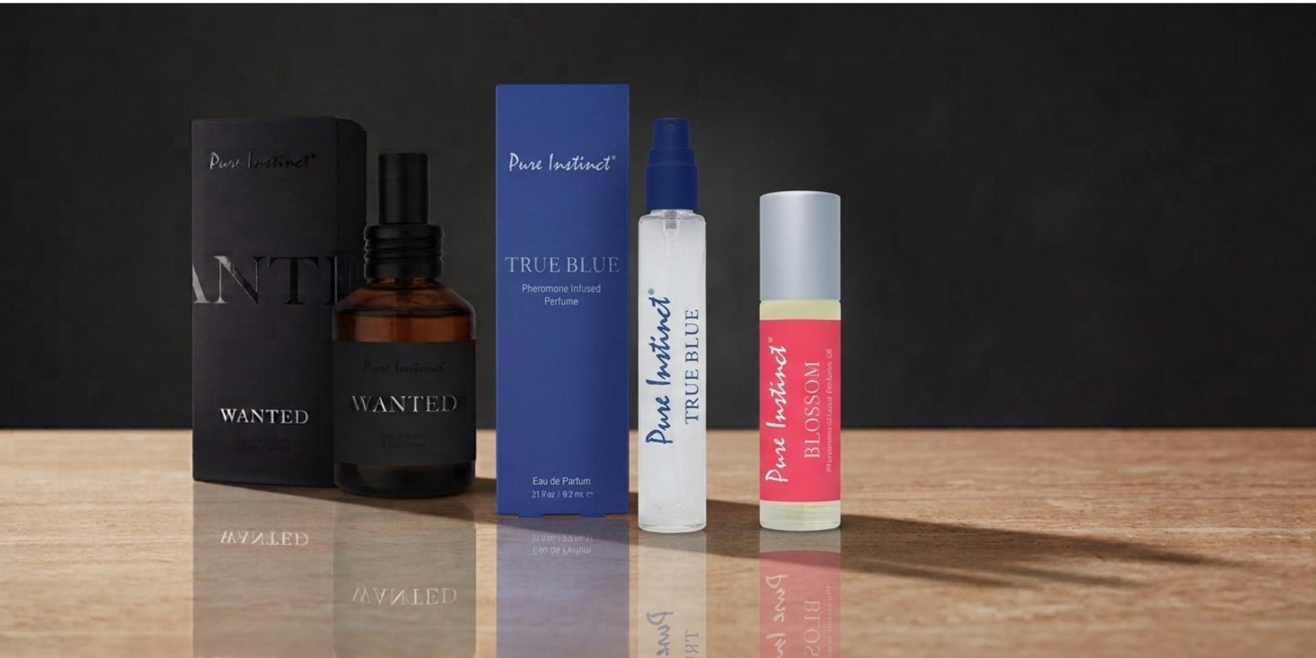 What is pheromone perfume guide featuring Pure Instinct sprays and roll-on fragrances
