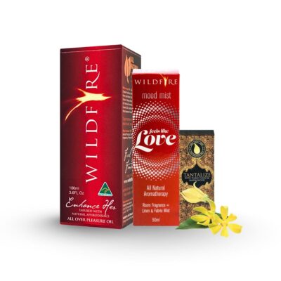 Truly Tantalize Bundle - Luxury Gift Set for Her with Essential Oils and Massage Oil