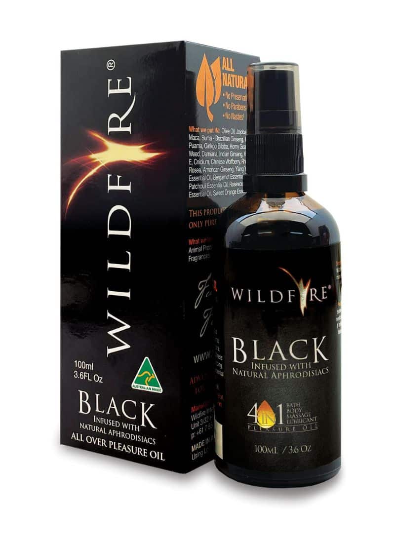 Wildfire Black sensual massage oil